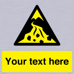 Custom Warning: Debris flow zone